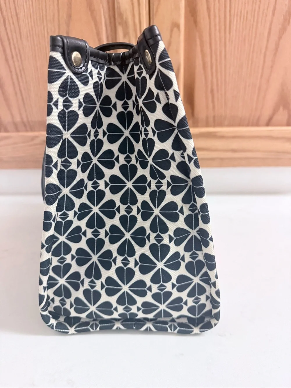 Kate Spade x Disney Black & Pink Patterned Tote